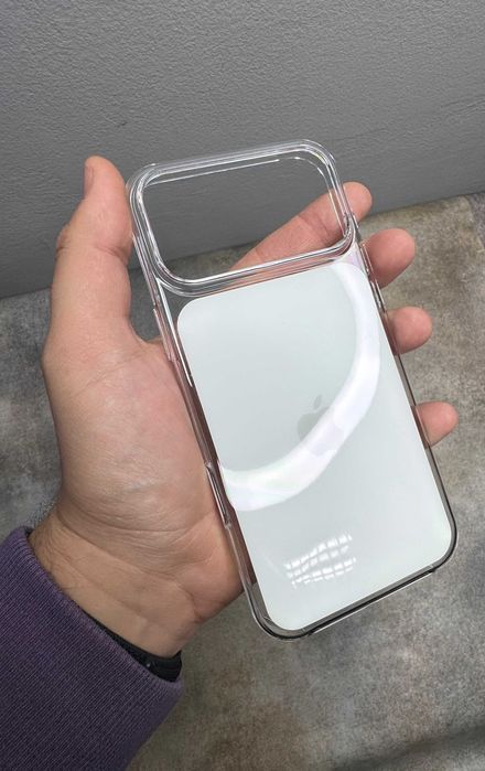Чохол Clear Case MagSafe з кнопкою + Animation iPhone 17 17 Pro Max