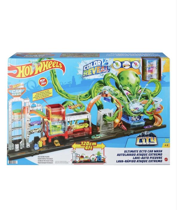 Трек Hot Wheels автомийка восьминіг