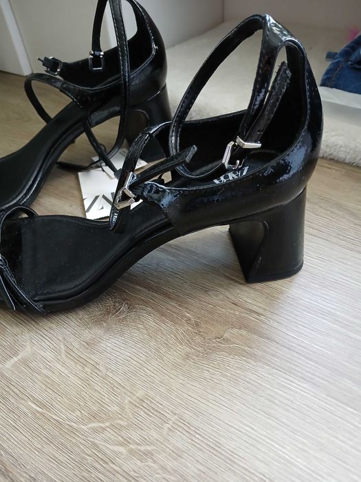 sandały Zara 38 czarne