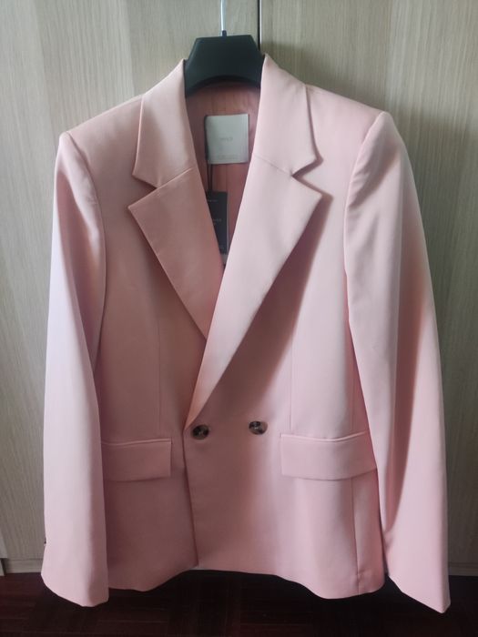 Blazer de Abotuadora Dupla Mango - novo e tamanho M