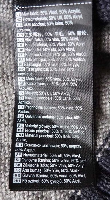 KARI TRAA_wełniany sweter_trekkingowy_szary_XL