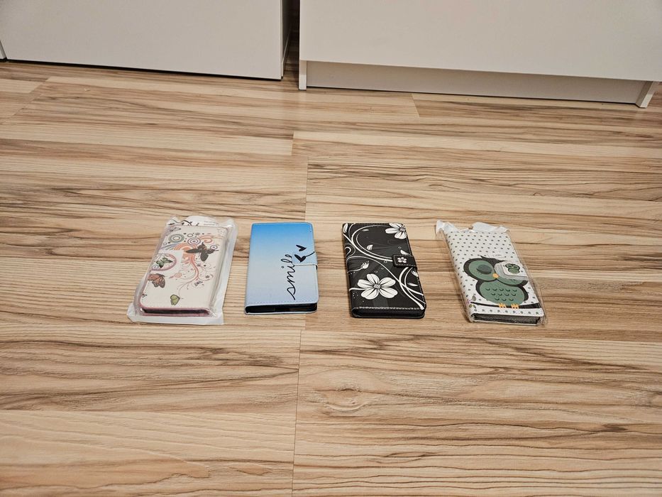 4 Szt Etui Kabura Na Telefon Huawei Sony Samsung Sowa Motyl Kwiat Nowe