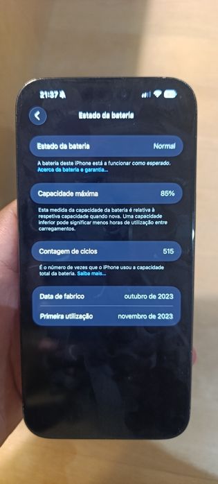 iPhone 15 Pro Max comprado na ISERVICES