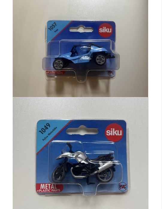 Siku zestaw: Buggy 1057, BMW GS Police motorbike
