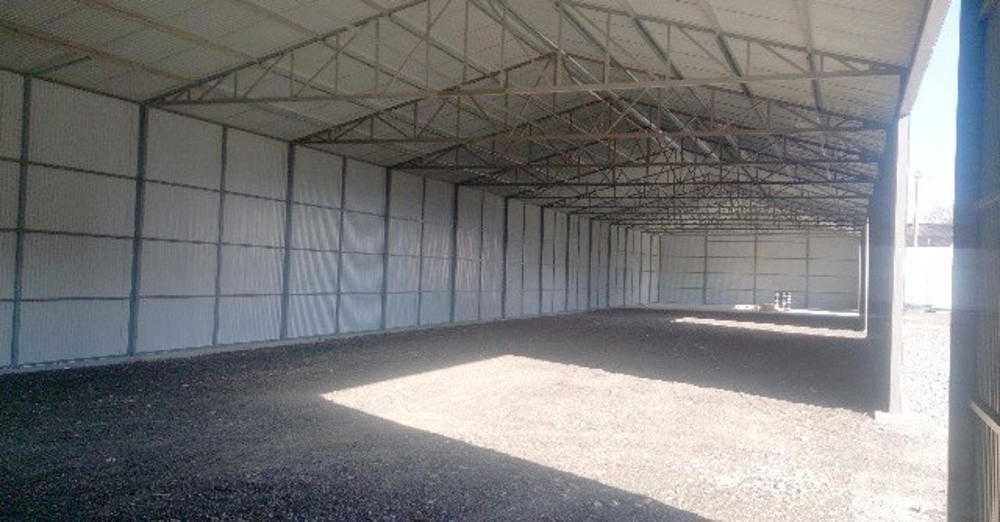 Blaszana montowana hala 12×60 m - grafit