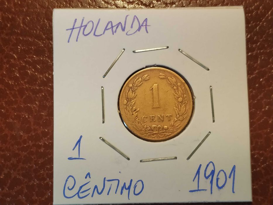 712 Moeda de 1 cent de 1901 Holanda
