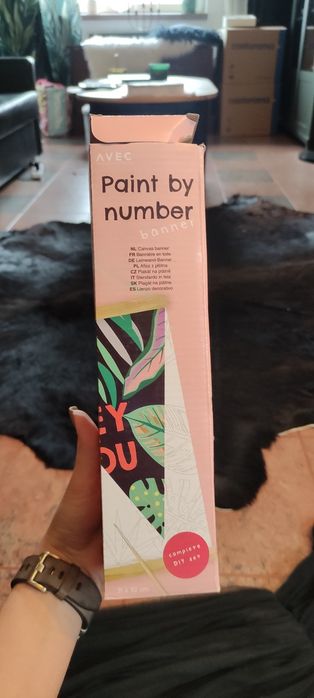 Płótno rozwijane plakat do malowania po numerach