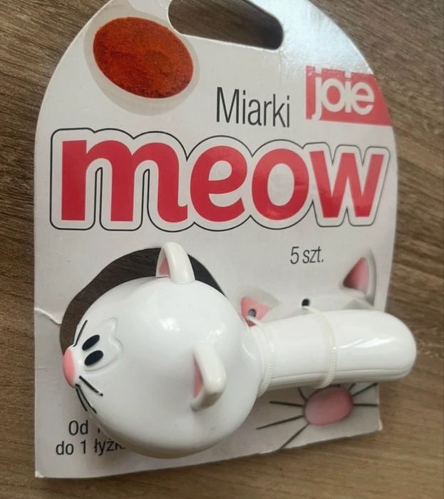 Nowe miarki slodkie kotek  5 sztuk