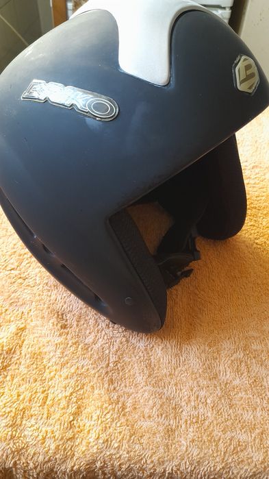 Czarny kask narciarski Briko 1077 Forerunner Helmets For Alpine Skiers 58 cm