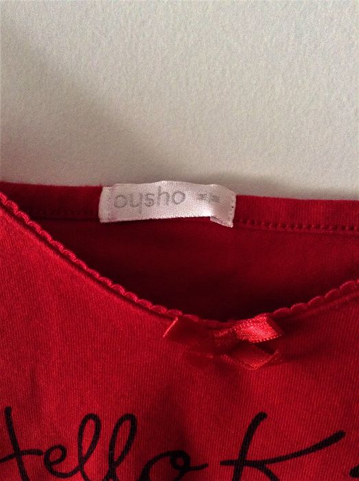 Top Hello Kitty vermelho