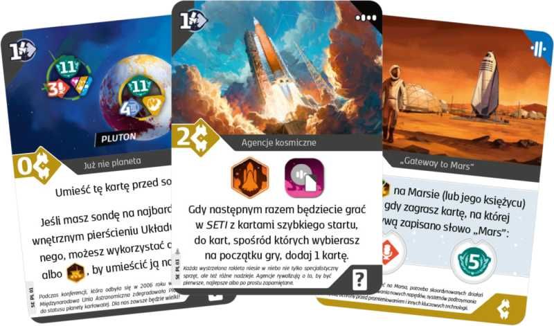 SETI: dodatek Agencje kosmiczne + promo nowe w folii PlanszON