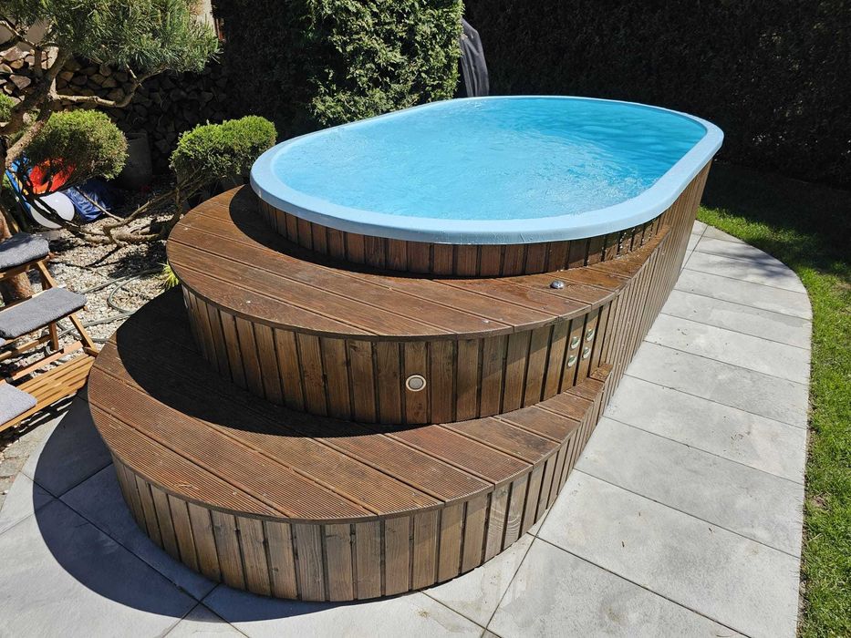 Basen Ogrodowy Jacuzzi Ogrodowe Bania Wanna Oczko Wodne Niecka Balia