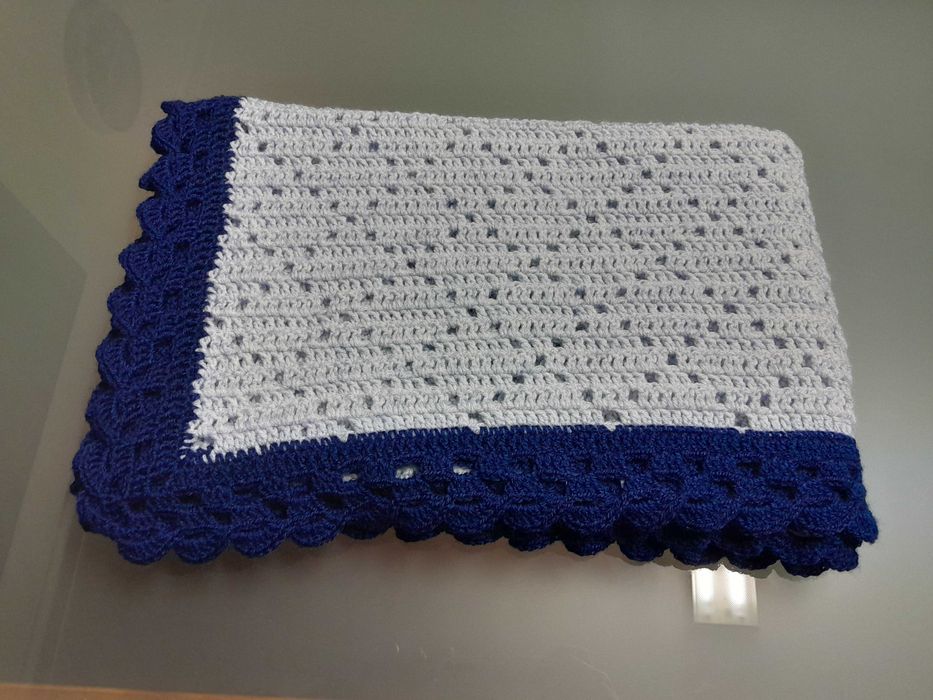 Manta em crochê para bébé