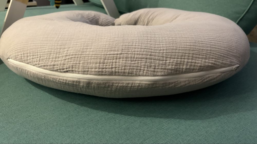 Rogal Poduszka do Karmienia Muślin Szara