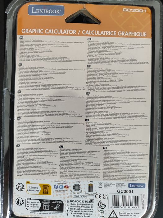 Calculadora Gráfica Lexibook GC3001 Nova