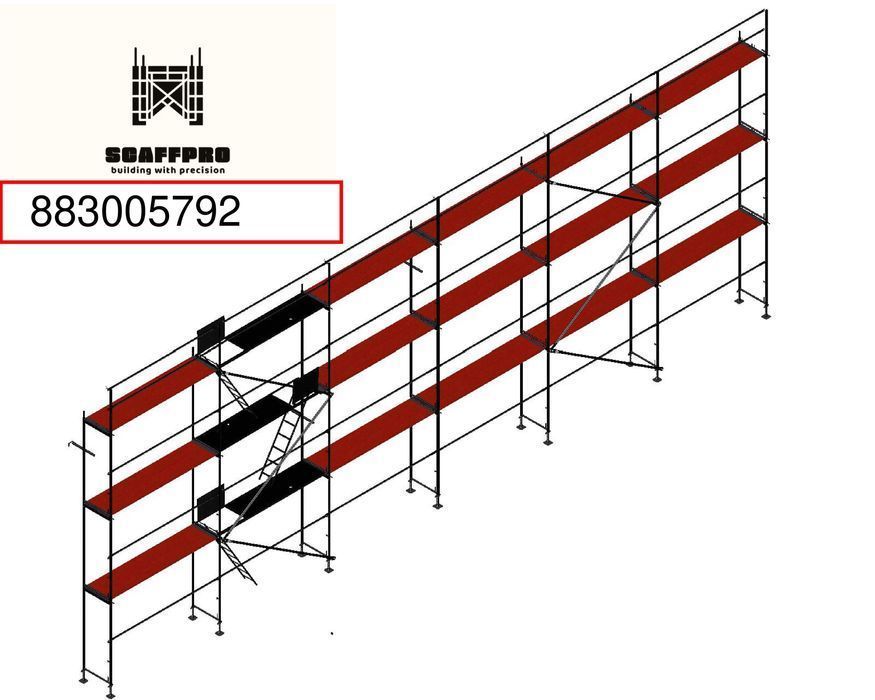 Rusztowanie systemowe plettac 18 x  8,5