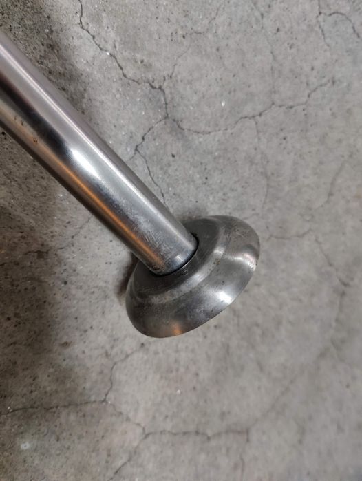 Varão cortina casa de banho extensível aço inox