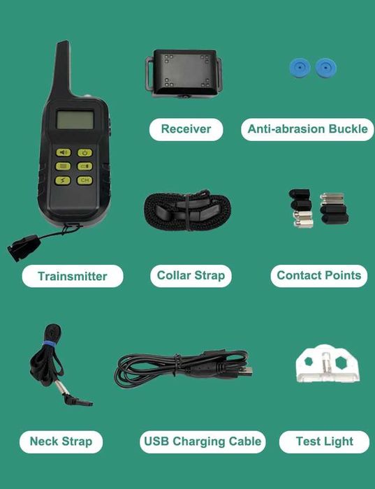 PORTES GRÁTIS - Coleira de ADESTRAMENTO + ANTI-LATIDO, alcance 1100m