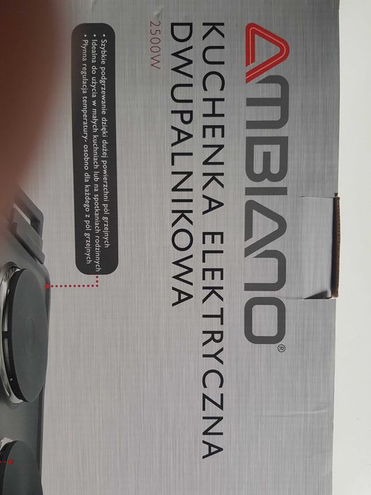 ambiano kuchenka elektryczna dwupalnikowa nowa