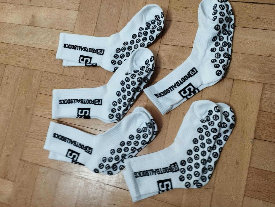 Skarpety piłkarskie Footballsocks białe 5 par
