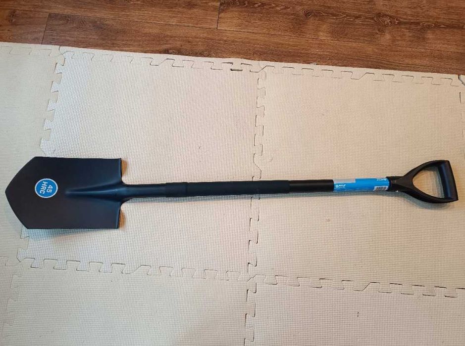 Szpadel NOWY hartowany solidny ostry metalowy trzon 45HRC łopata mocna