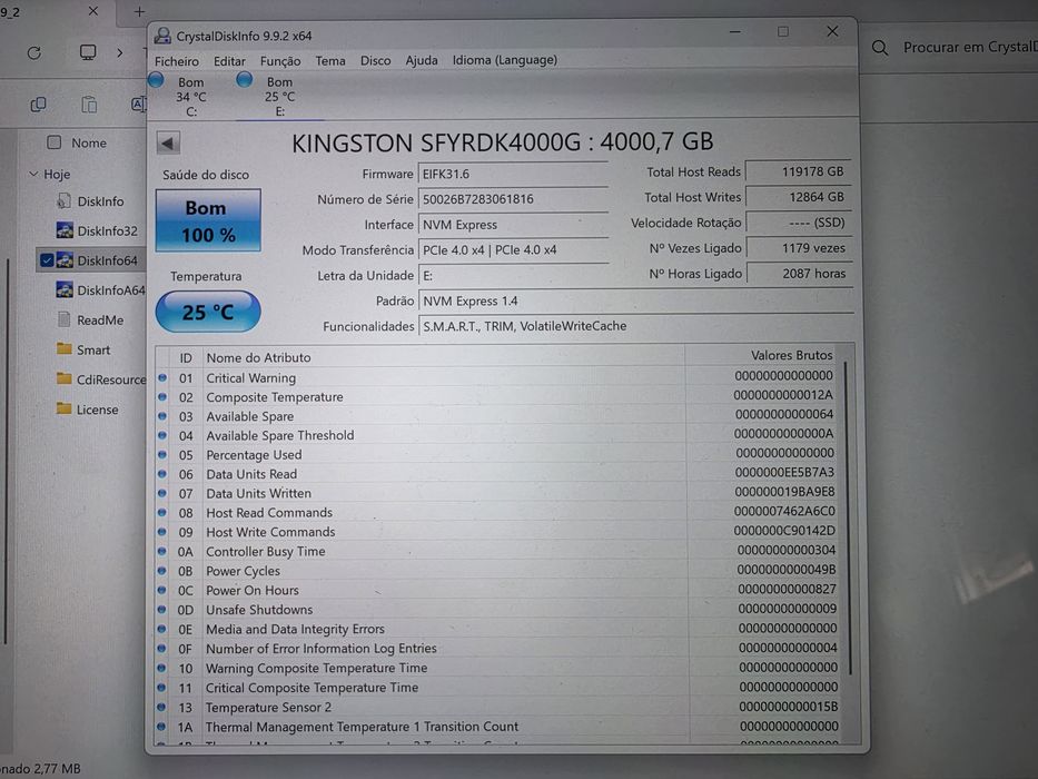 Ssd Kingston fury renegade 4tg