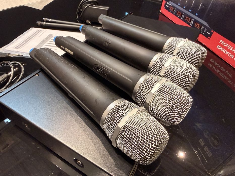 Zestaw 4 mikrofony bezprzewodowe Voice Kraft VK 840