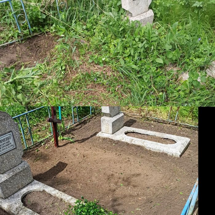 Уборка могил.Приведу в порядок участок на кладбище.