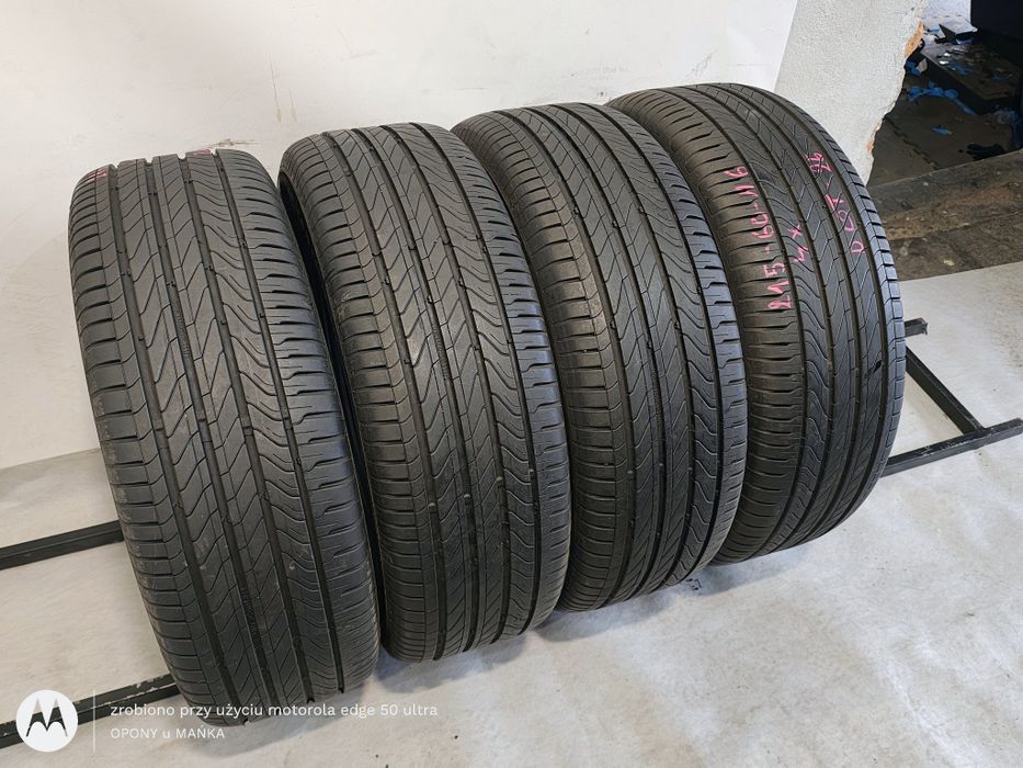 Continental UltraContact 215/60R16 Letnie Komplet 6.8mm DOT0825 Uzywane