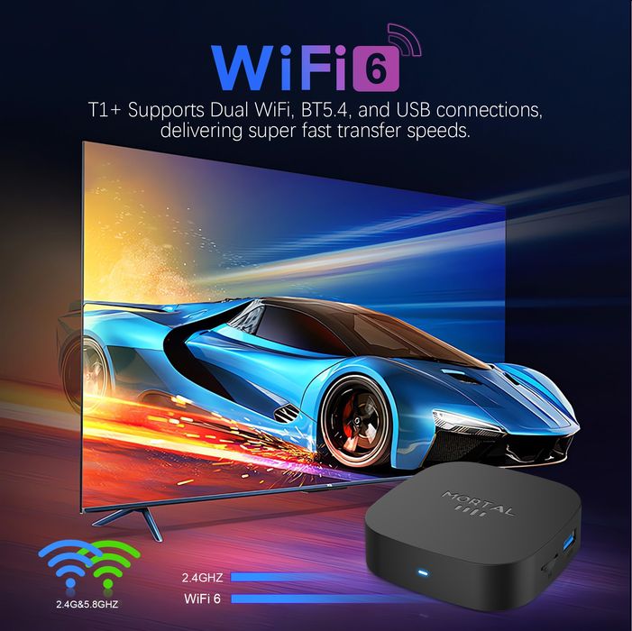 Android TV box 8GB/128GB SMART TV WIFI6 8K  Android 16 BT5.4 YouTube