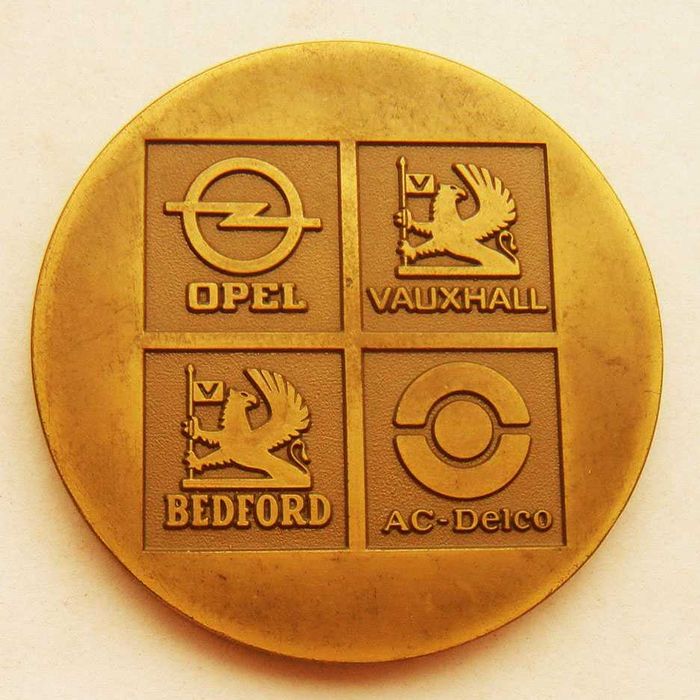Medalha de Bronze Carros General Motors Open Vauxhall Bedford Ac-Delco