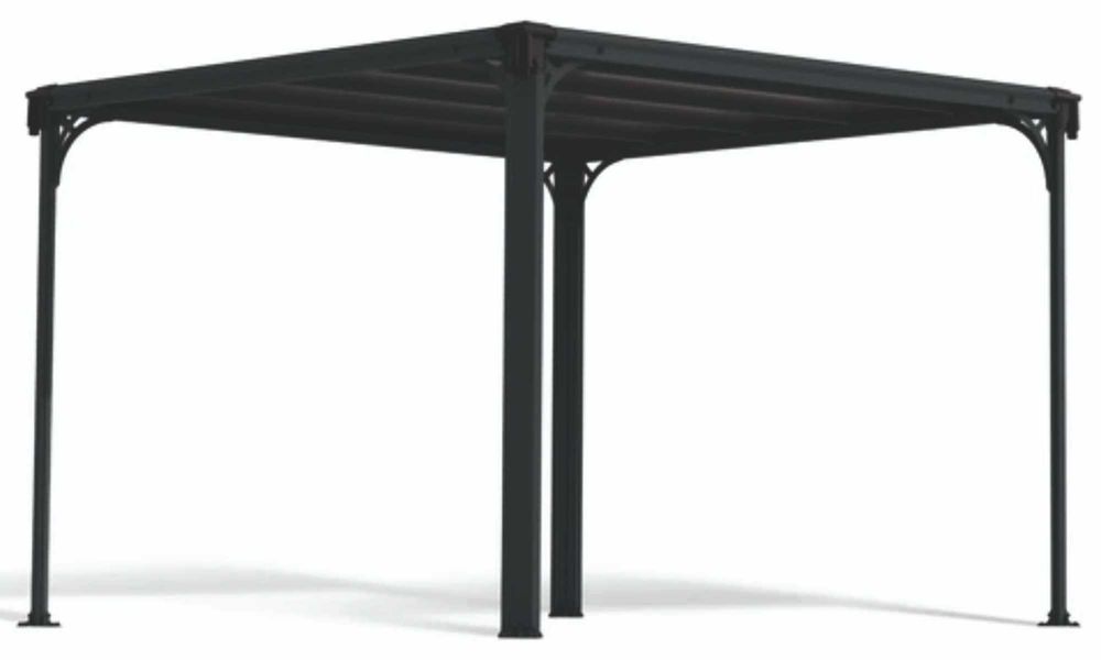 Zadaszenie  3x3m taras aluminiowe+poliwęglan + zasłona