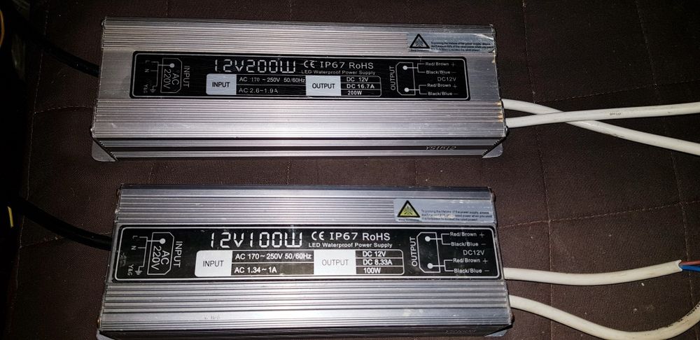 Блоки питания герметичные IP67. DC 12V 200W - 16.7A