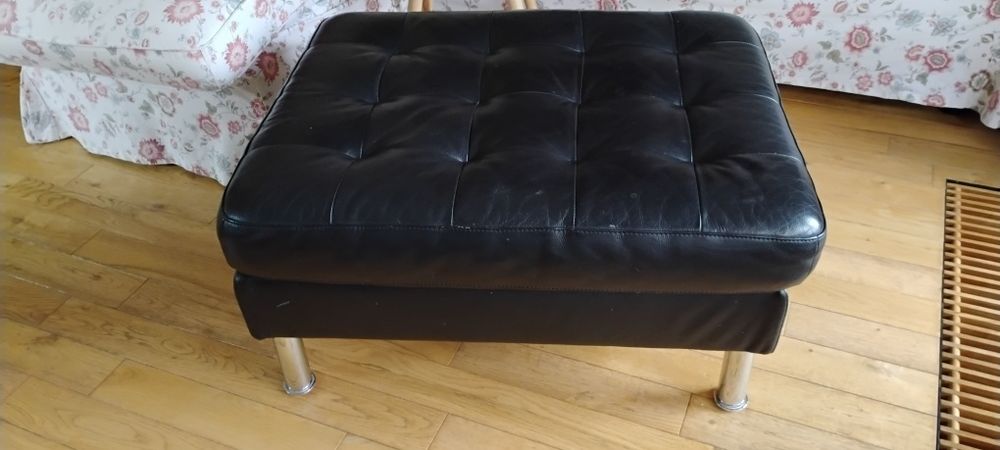 Podnóżek skórzany Ikea Landskrona