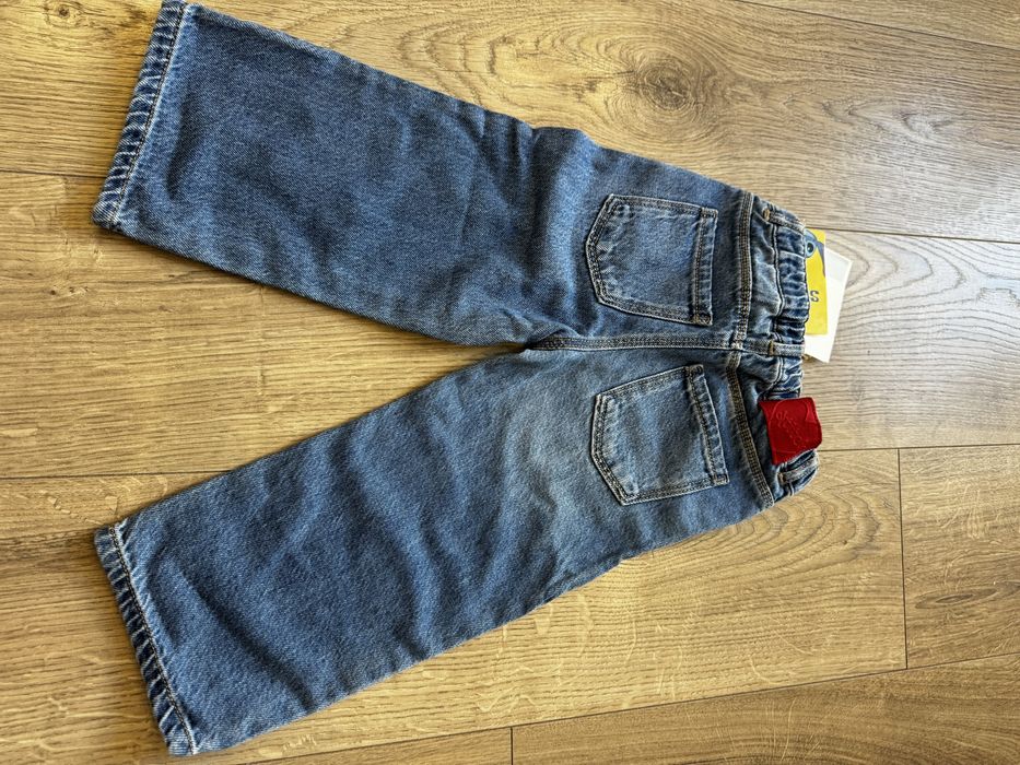 Джинси штани джинсы штаны Зара Zara stitch стіч Стич 98 см 104 см