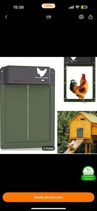 Drzwiczki kurnika automatyczne