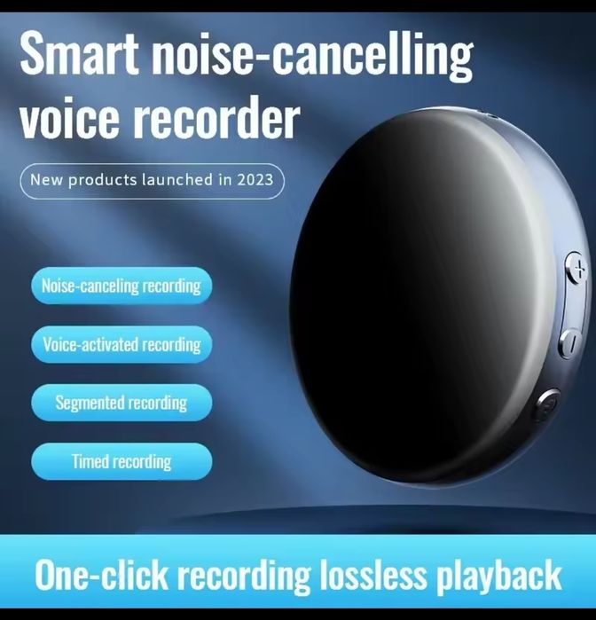 міні диктофон з автоматичним записом 4gb до 100 год, магніт!