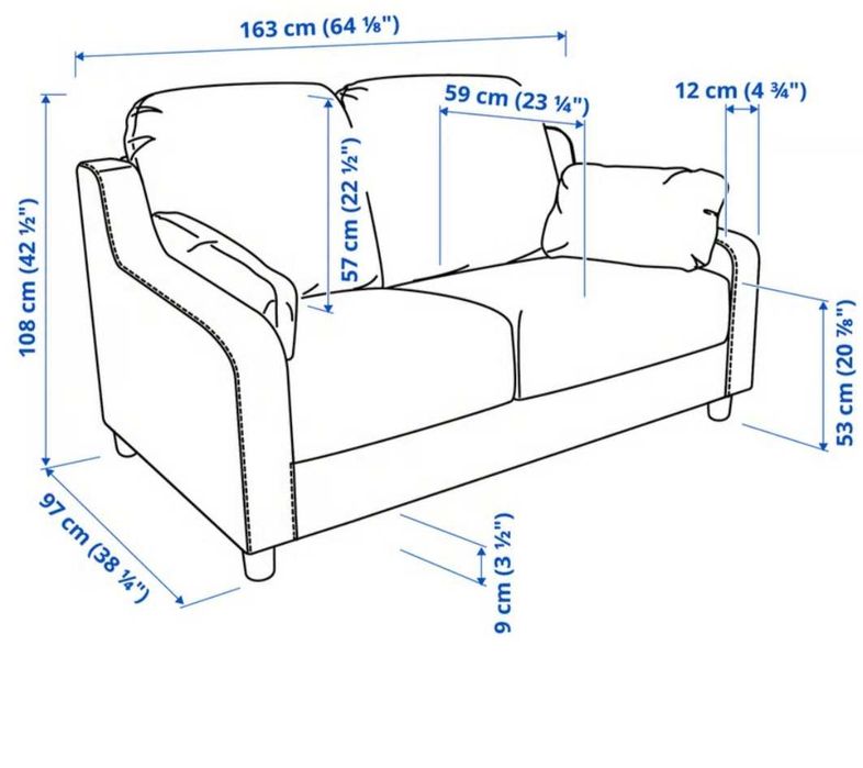 Sofá IKEA Novo (com talão troca/devolução)