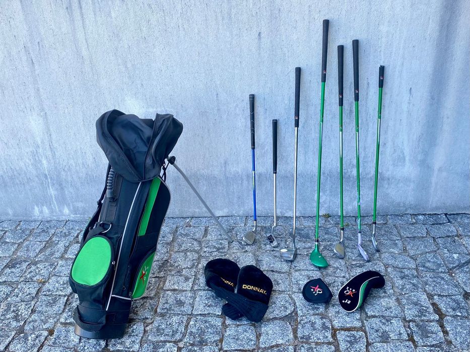 Saco de Golfe de criança, com ferros e trolley