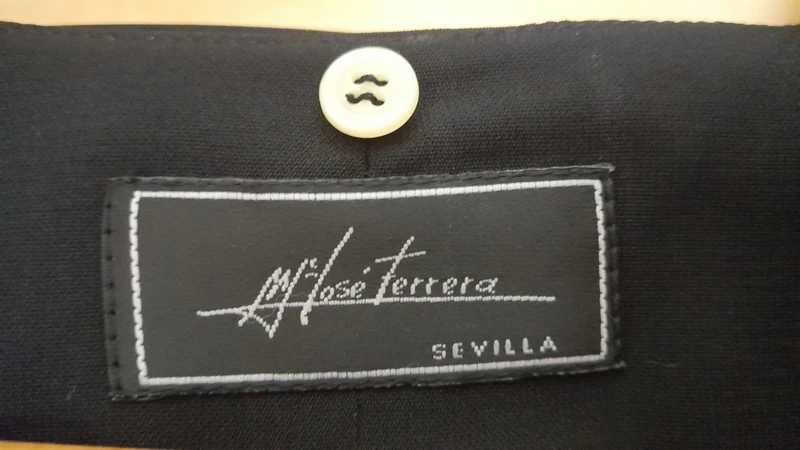 Vestido preto e branco de cerimónia