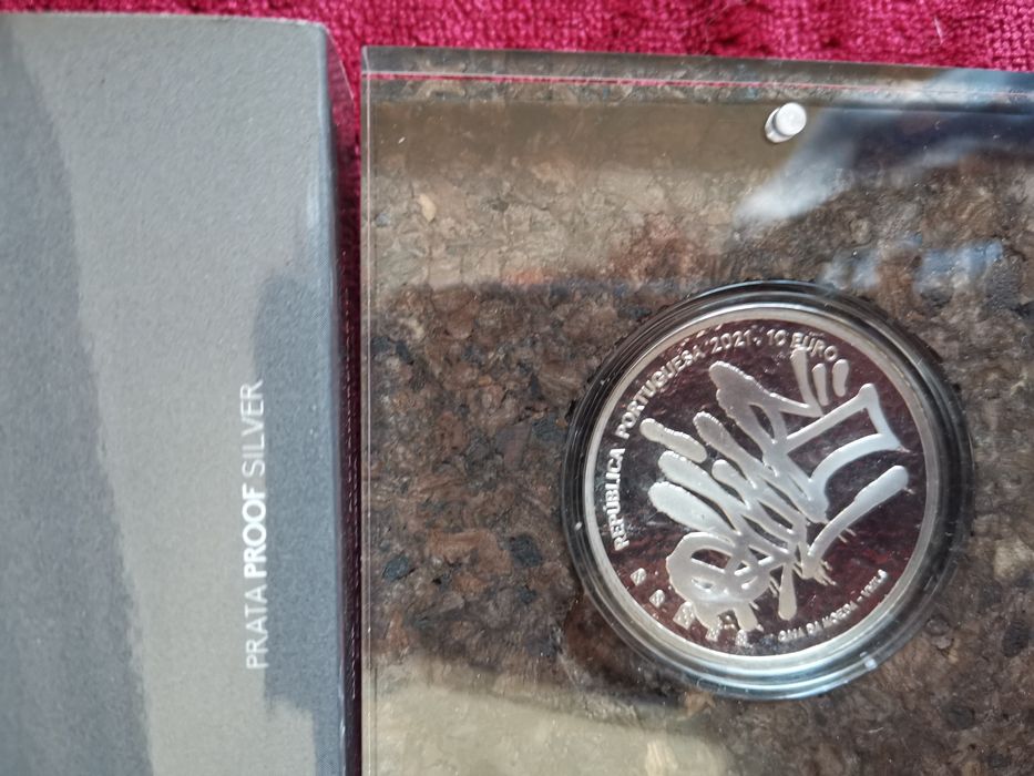 Moeda prata proof "Vhils"