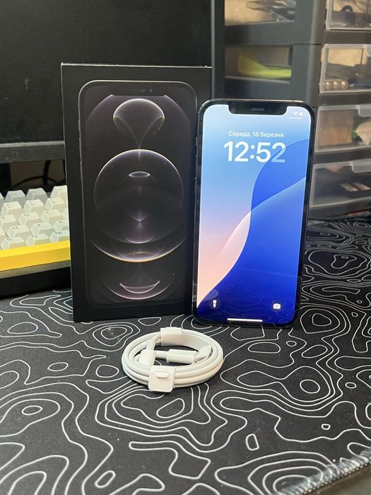 Айфон 12 про 128 графітовий 100%, iPhone 12 pro 128 graphite 100%