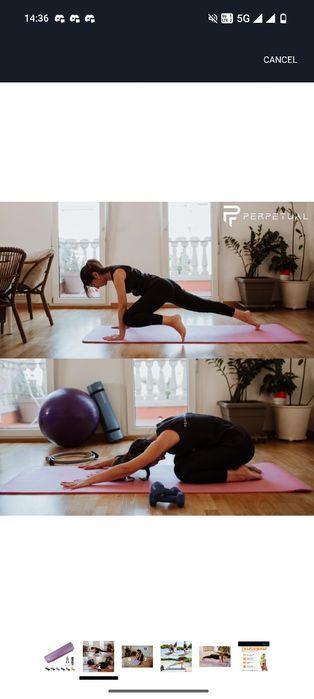 Tapete Yoga Azul