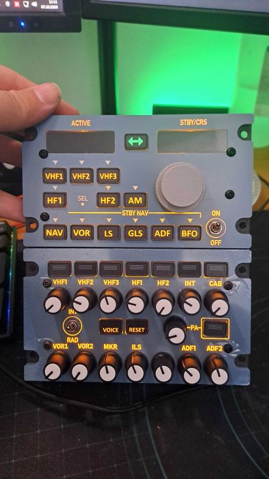 Rowsfire A111 RMP-ACP Replika panelu radiowego Flightsim