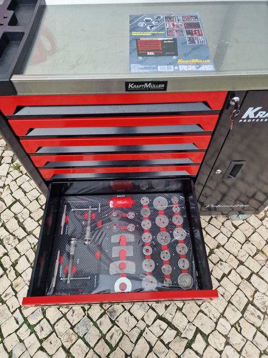 (Pormação )Carrinho de ferramenta de 7 gavetas completas XXXL novo