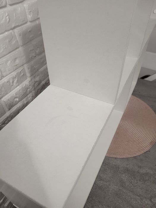 Półka ścienna Vida XL kwadrat biała 100x18x53