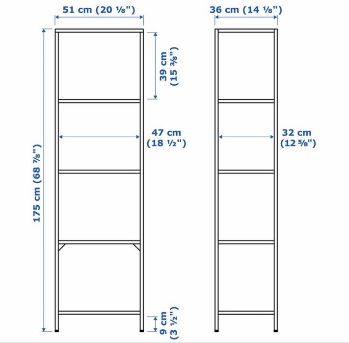Estante VITTSJO como nova