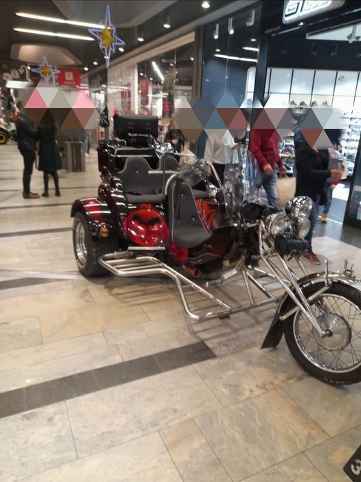 Trajka, trike, motocykl 3 kołowy boom family