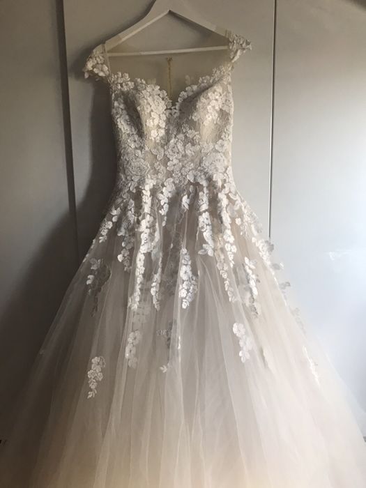 Весільна сукня Nora Naviano. Колір Айворі/ ivory Італія! S, 36 розмір