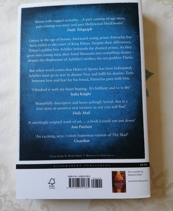 Livro The Song of Achilles - Madeline Miller (em inglês)